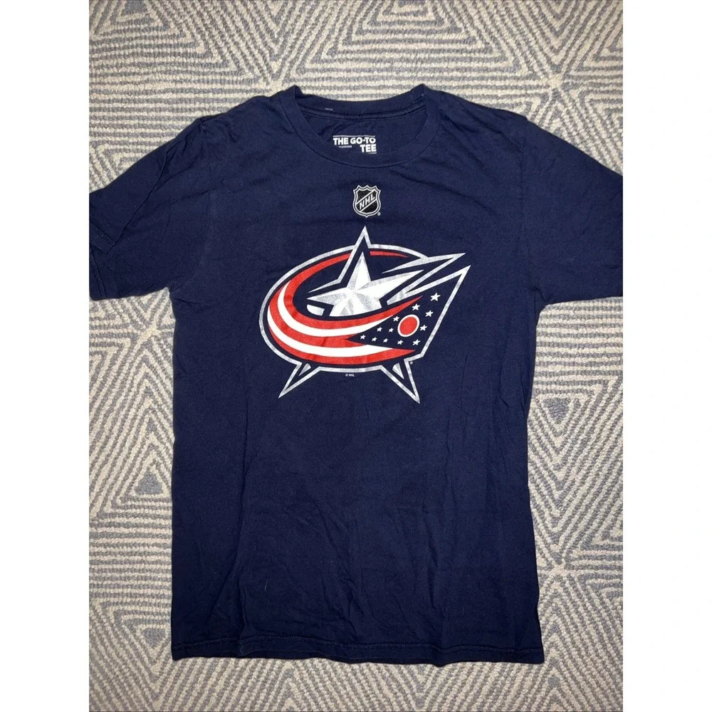 Adidas‎ Columbus Blue Jackets Sergei Bobrovsky T-Shirt Jersey - Blue - Small